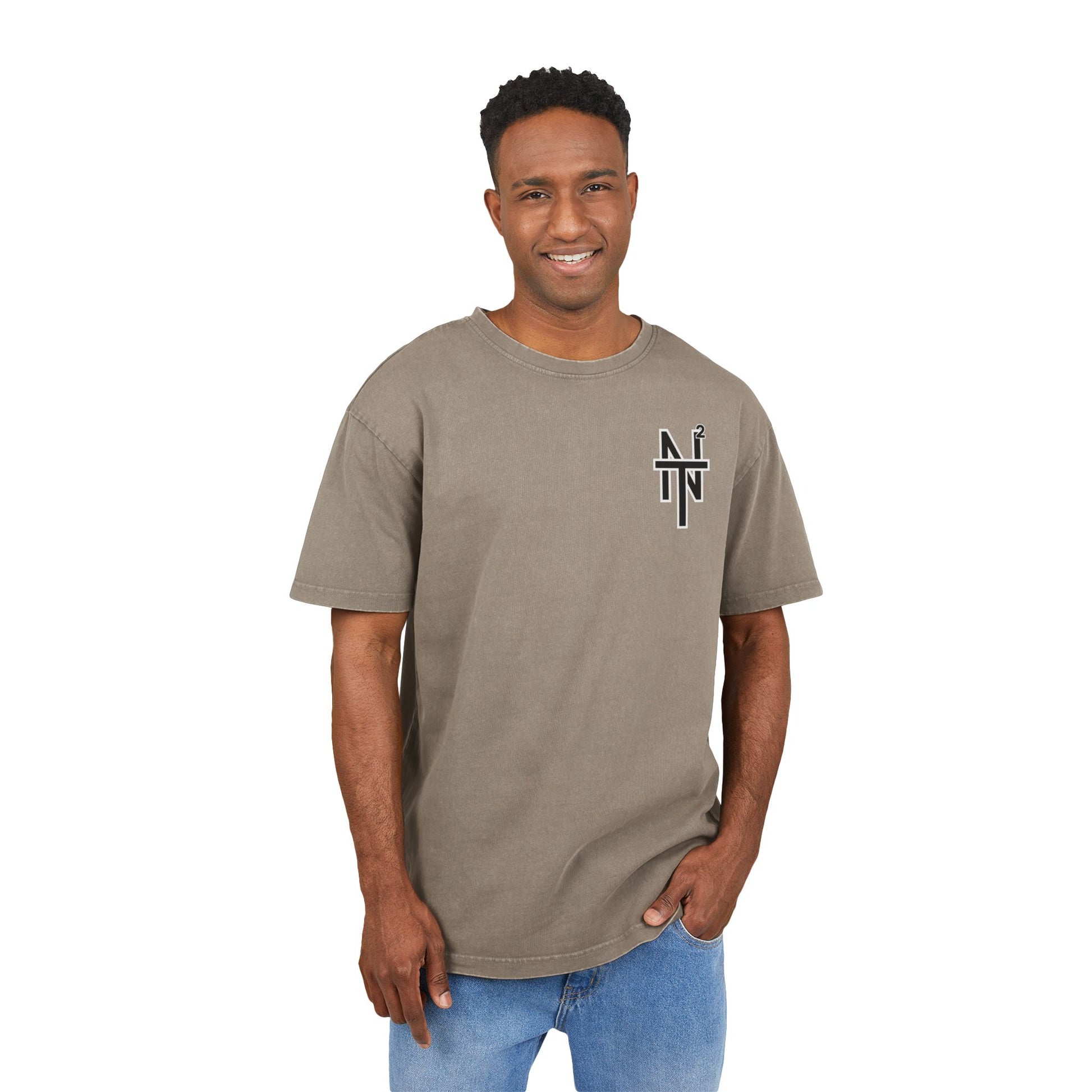 NT2 Oversize Acid Wash Tee — NT2 Minimal Logo